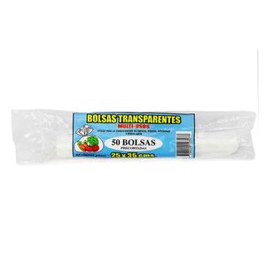 Bolsa transparente MULTINALPLAST multiusos 25x35 x50 unds