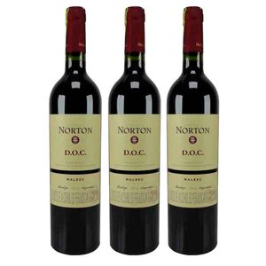 Vino NORTON malbec doc x750 ml c/u 2x3