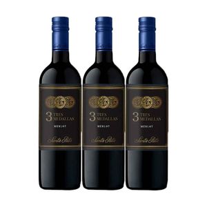 Vino SANTA RITA 3 medallas merlot x750 ml 2x3