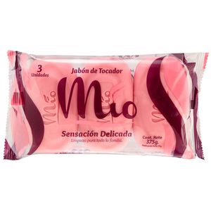Jabón MIO sensación delicada 3 unds x125 g c/u