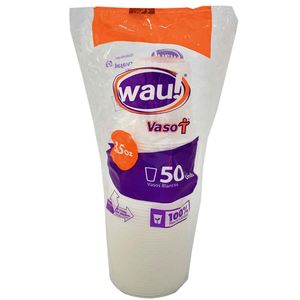Vaso desechable CARPAK blanco 3.5 onzas x50 unds