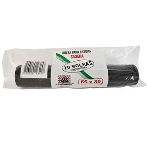 Bolsa para basura LA NEGRITA casa 65x80 rollo x10 unds