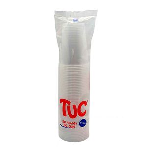 Vaso desechable TUC transparente 9 onzas x50 unds