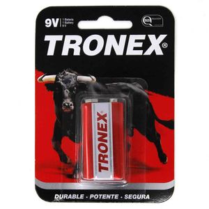 Pila TRONEX 9V cuadrada roja