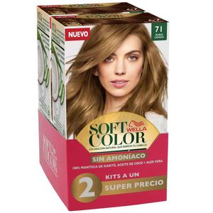 Tinte SOFT COLOR rubio cenizo 2 tubos N.° 71 precio especial