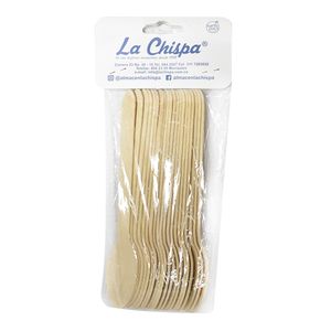 Cuchara madera LA CHISPA grande x20 unds